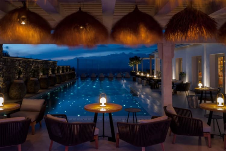 Pool by night